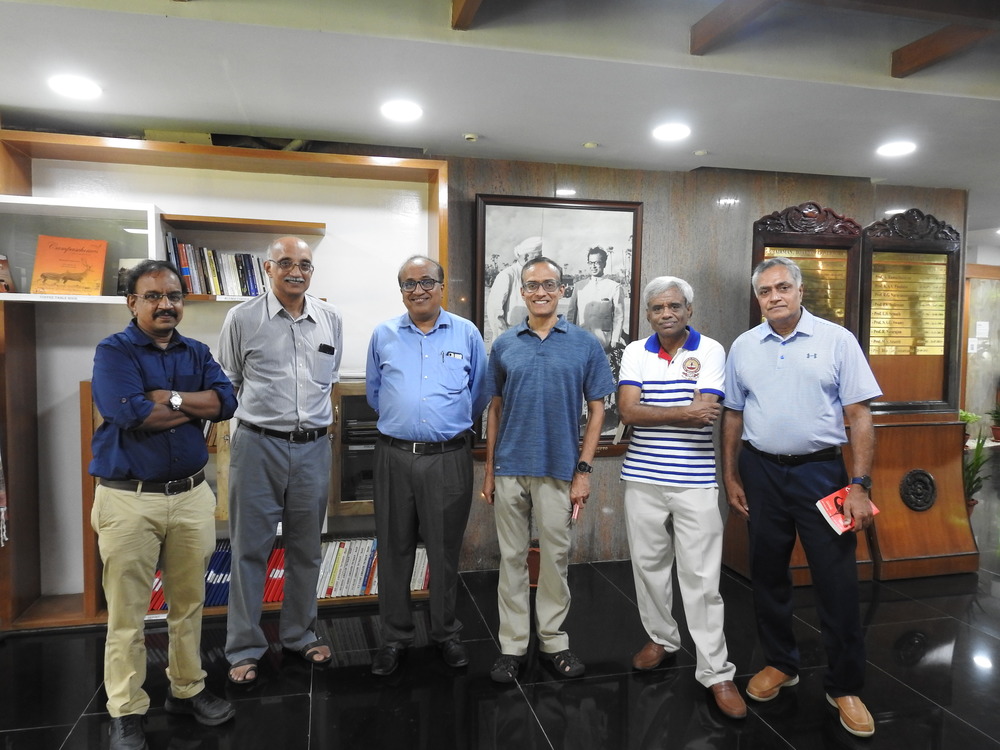 Prof. Nagarajan (1981), Mr. Ramkumar (1981), Mr. Sivakumar (1981), Mr. Venkatrangan (1981), Mr. Parasuram (1981) visited IIT Madras Heritage Centre