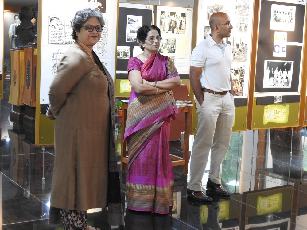From left: Ms. Sujatha Dube, Mrs. Elizabeth and Mr. Mathew at heritage Centre.