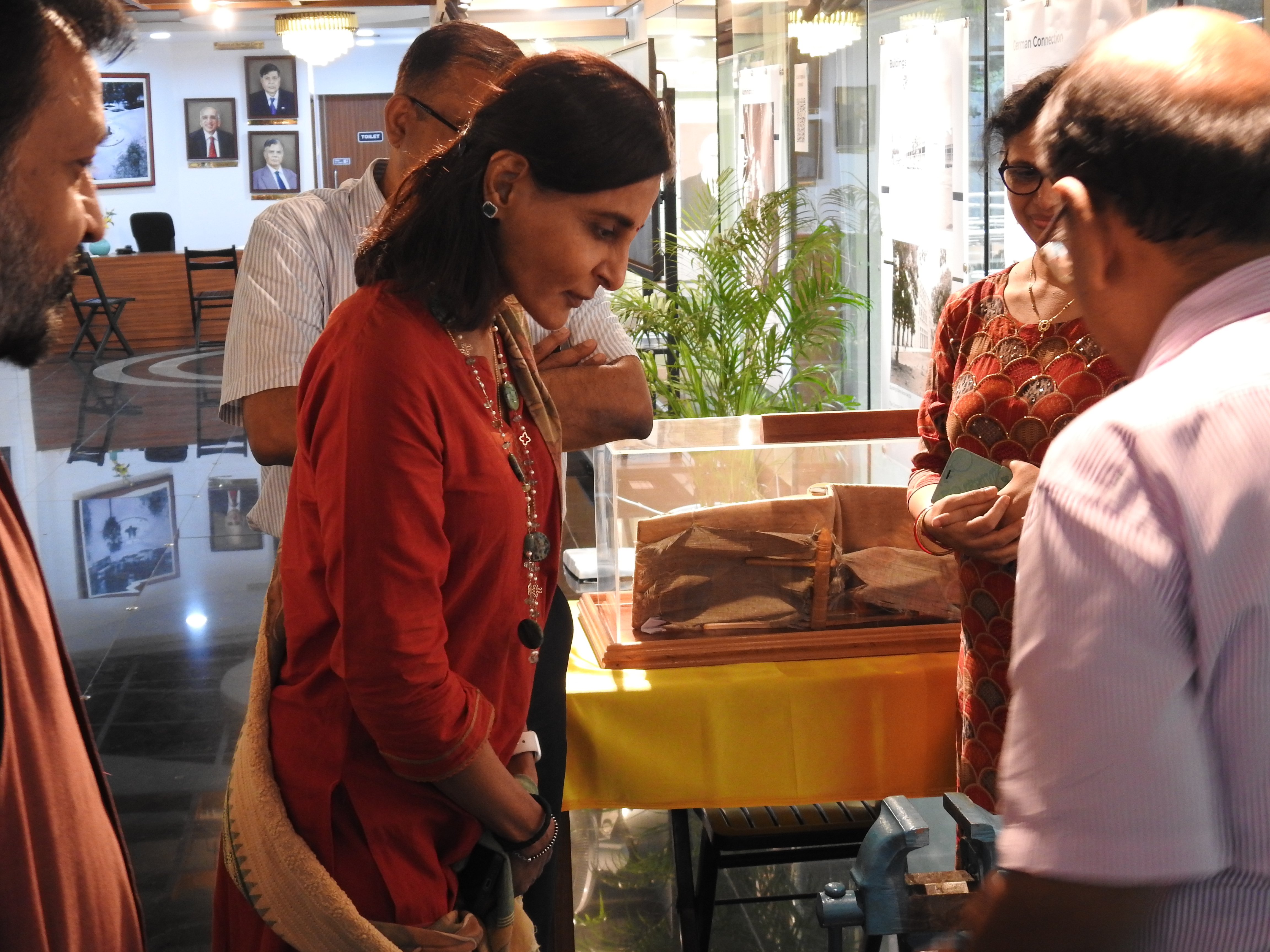 Suneeta Reddy takes a look at an artefact at the Heritage Centre