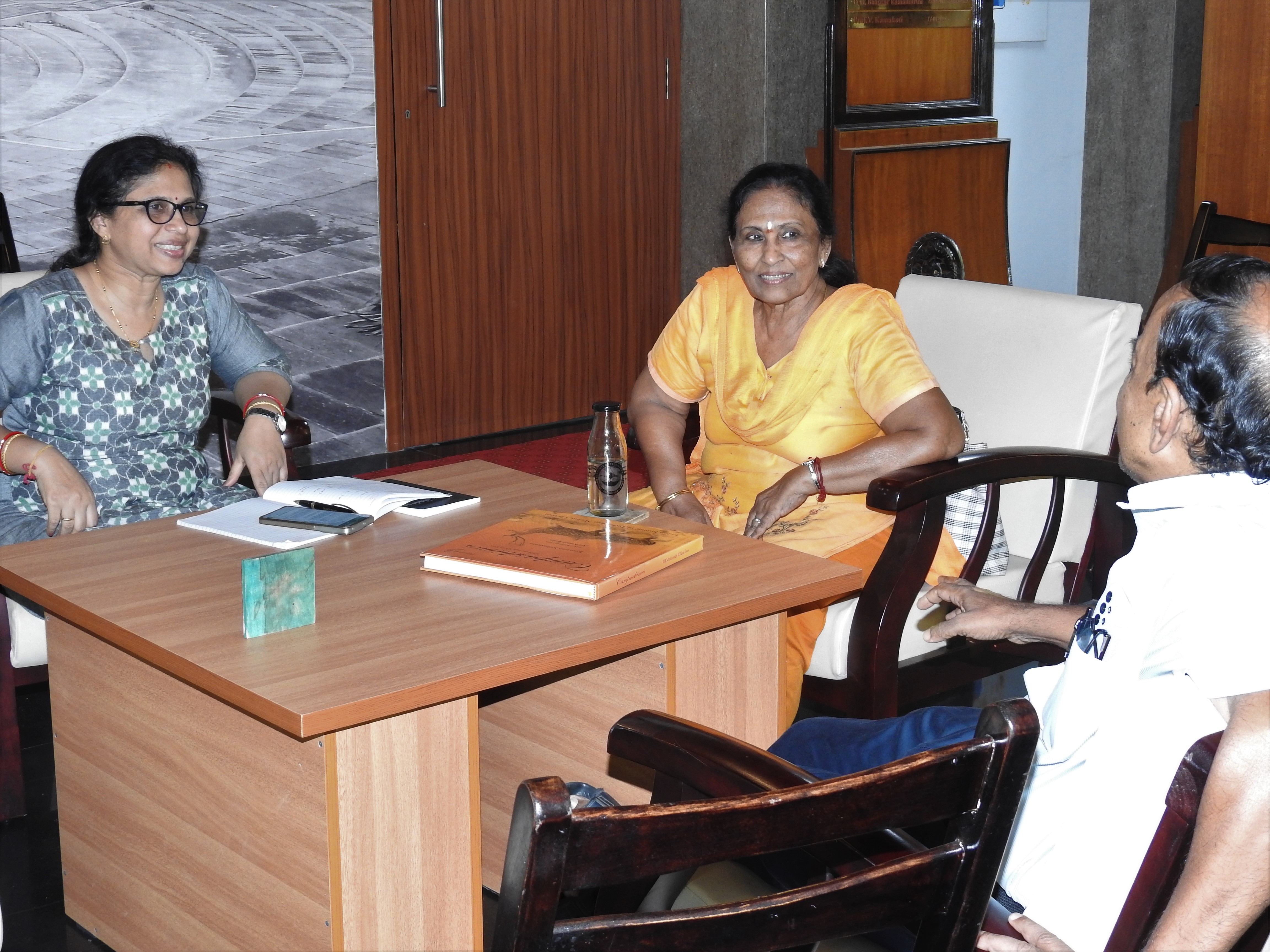 Mrs. Mamata Dash, Mrs. P. T. Manoharan and Mr. Kumaran Sathasivam at the Heritage Centre