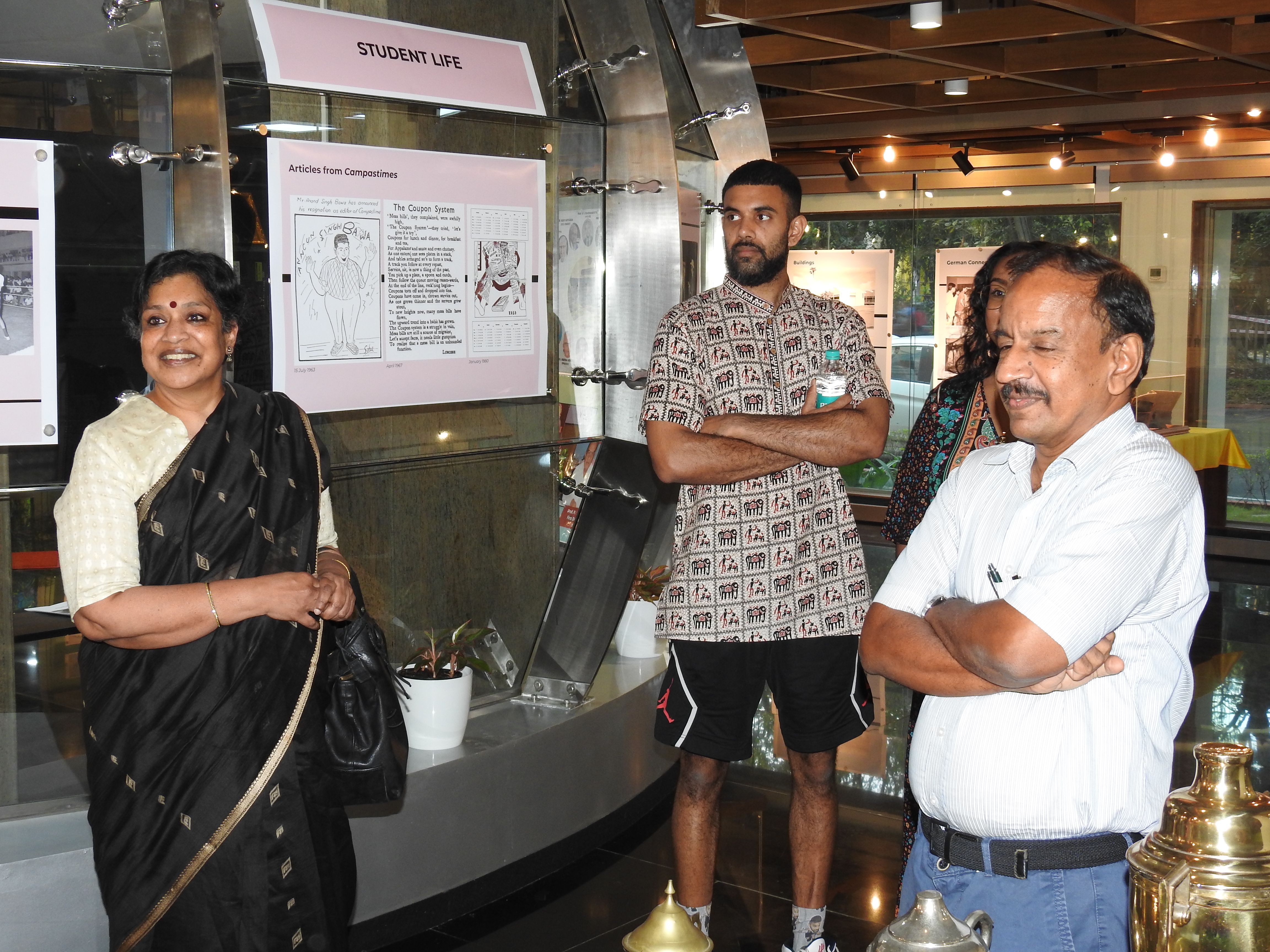 Kamini Dandapani with her son and Mr. Kumaran Sathasivam (Operational Head of the Heritage Centre)