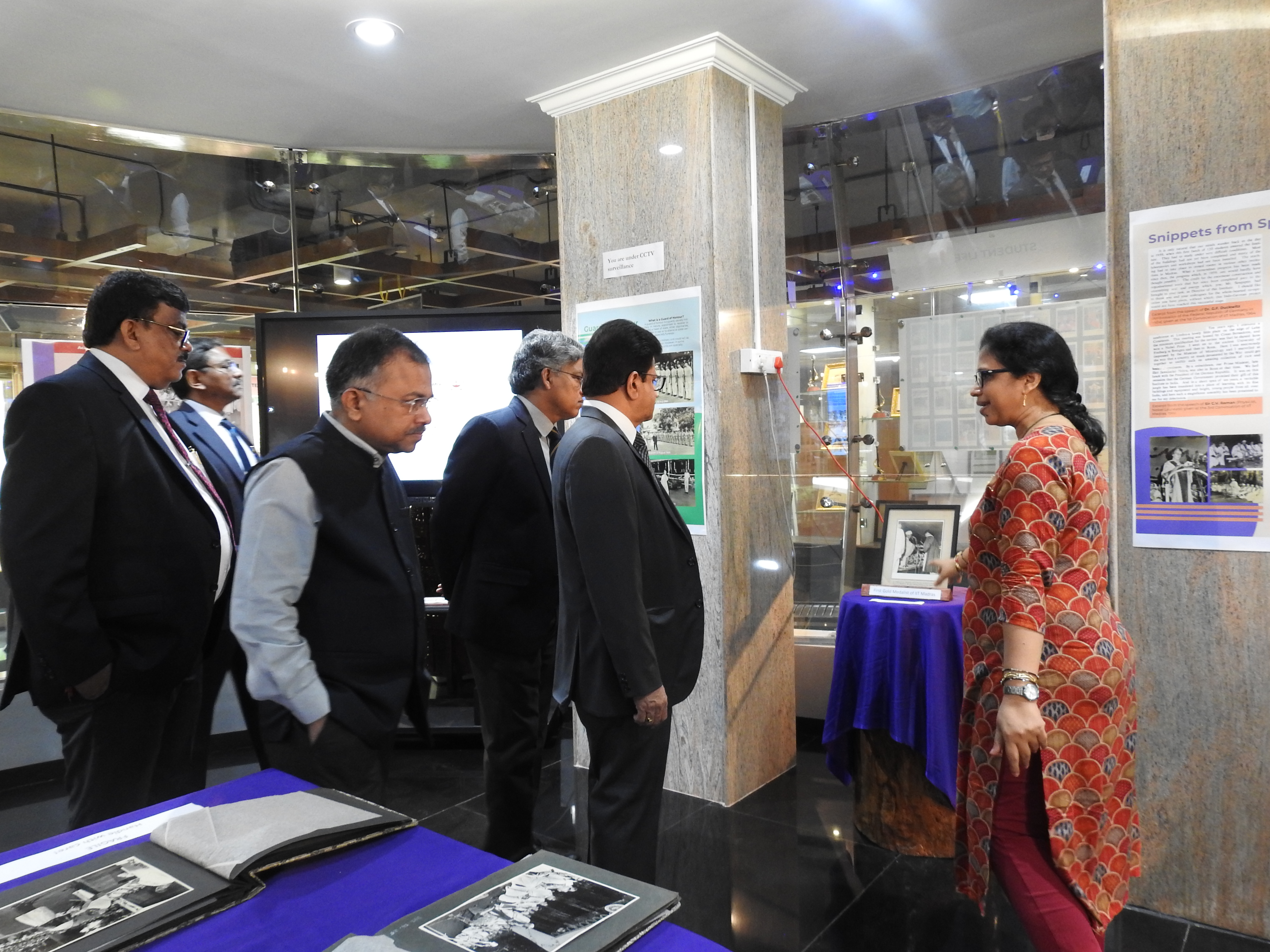 Ms. Mamata Dash (Senior Project Officer) guides Mr. Arvind Kumar and team around the Heritage Centre