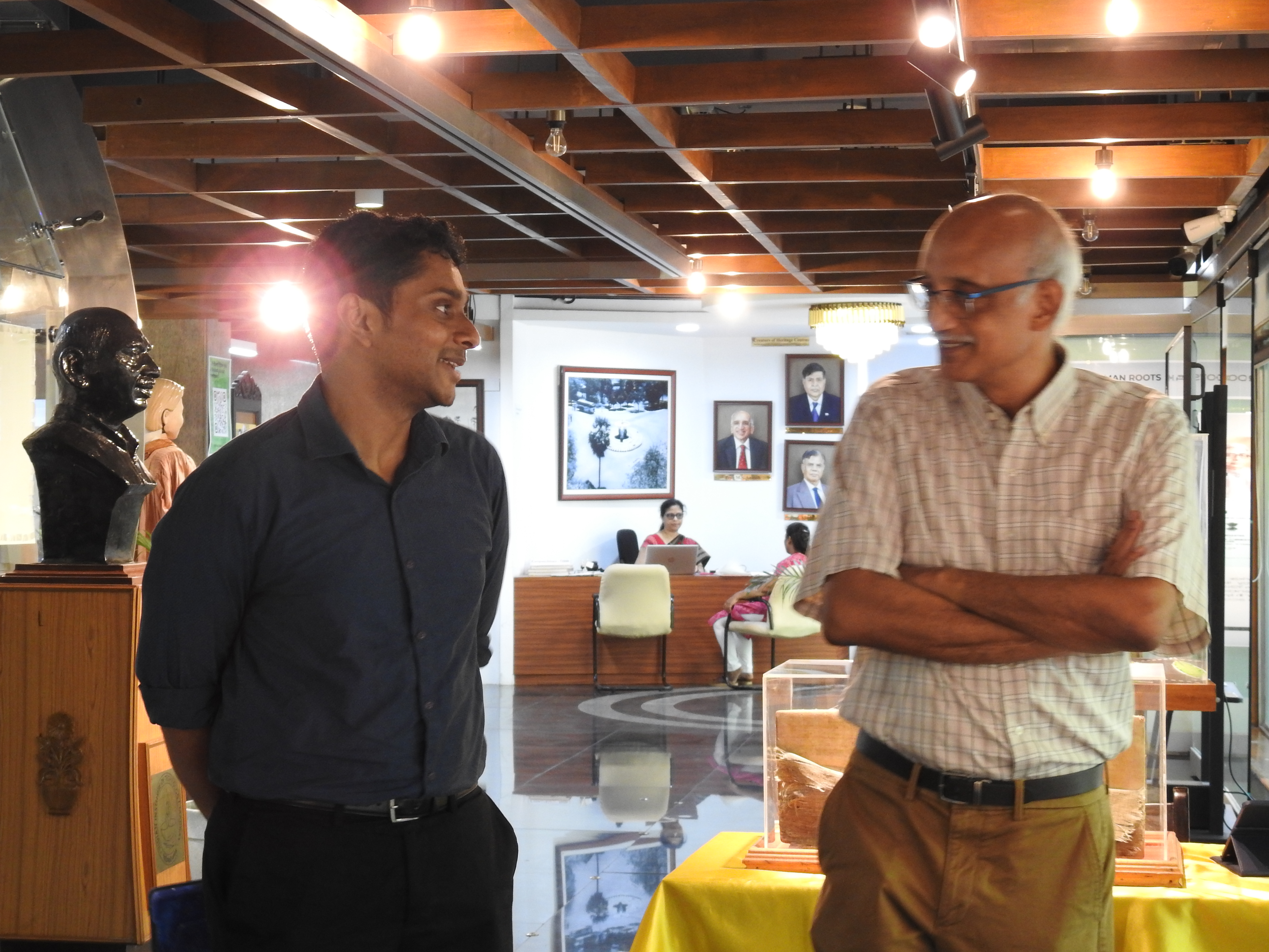 Visit of Dr. Jithin Sam Varghese with Prof. R. Nagarajan (Professor-in-Charge of Heritage Centre