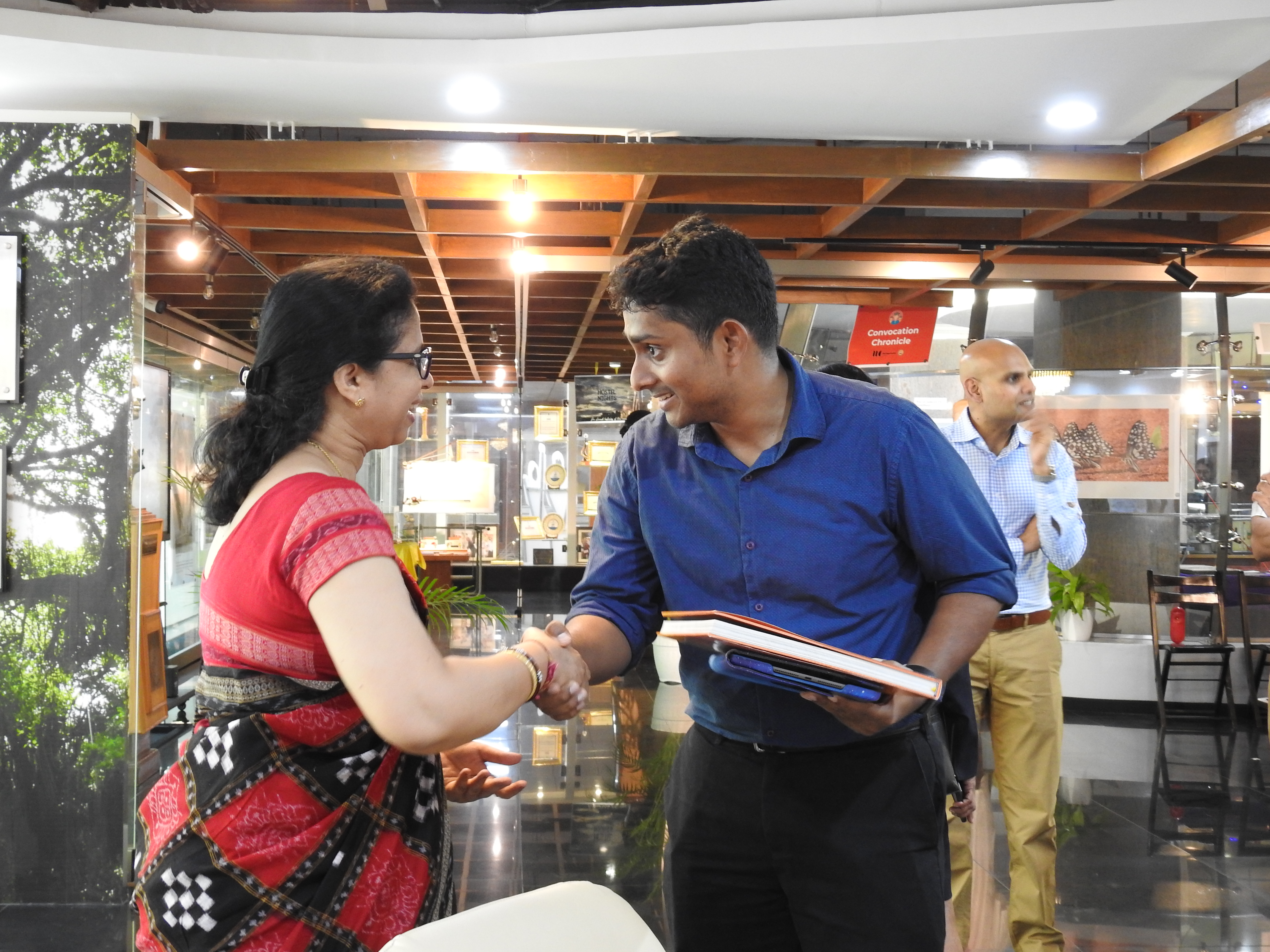 Ms. Mamata Dash (Senior Project Officer of Heritage Centre) with Dr. Jithin Sam Varghese