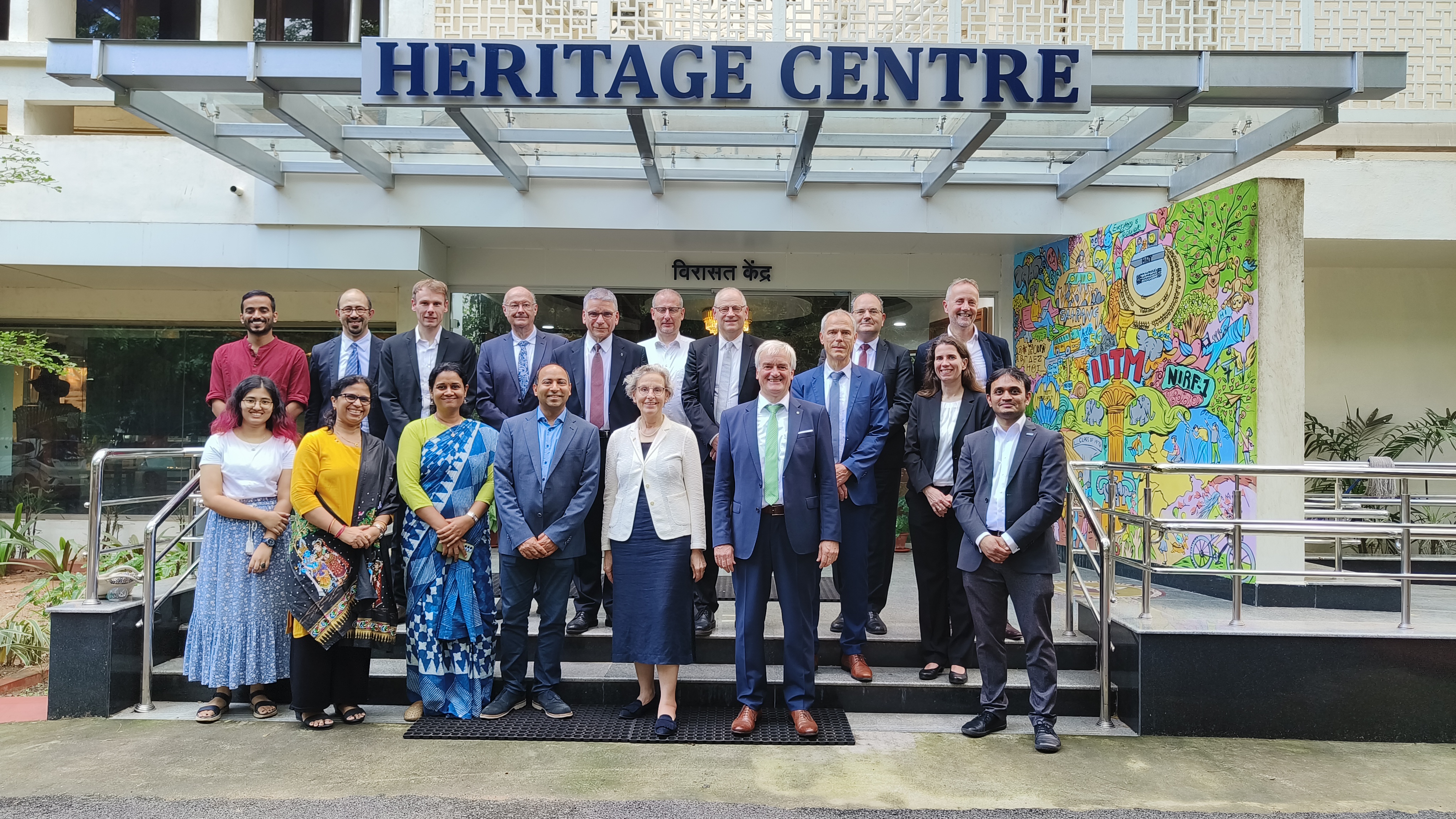 The Heritage Centre team with the esteemed guests