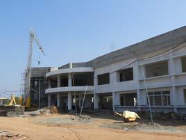 The National Technology Centre for Ports, Waterways and Coasts under construction.