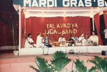 A live performance at Mardi Gras, 1986 