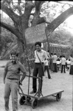 Students at Mardi Gras, in 1983