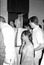 Some of the faculty and staff members at an event