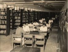 Students reading in the Central Library