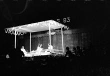 A music performance given by Pandit Ravishankar, Shri Ananda Shankar and Zakir Hussain during Mardi Gras (1983)