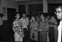 Students enjoying a moment at Mardi Gras ‘83