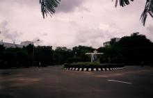 A photograph of the Gajendra Circle, possibly taken during the 27th Convocation