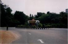 A shot of the Gajendra Circle