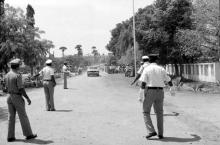 The President arrives — Mr. Giani Zail Singh arrives at the venue, 1983
