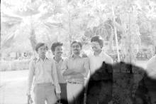 A group of students in front of the Central Lecture Theatre at IIT Madras, in 1983