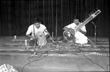 A musical performance at Mardi Gras, 1983