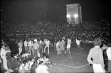 Audience at the Open Air Theatre, during Mardi Gras (1983)