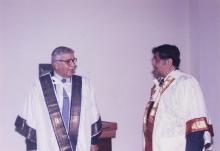 Mr. Jamshed J. Irani converses with Prof. R. Natarajan