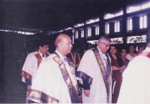 Mr. Jamshed J. Irani (Tata Steel) and other guests of honour at the 36th Convocation ceremony