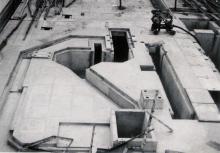 Turbomachines Lab Water Hall: Undeground tank for Pelton turbine