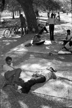 Students at Shanti Kunj during Mardi Gras ‘83
