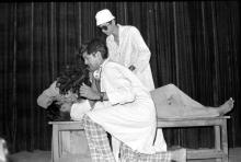  A skit in progress during Mardi Gras, 1983