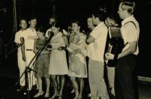 German residents stage a performance on the occasion of the Ninth Institute Day in 1968