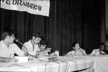 Students participating in an event at Mardi Gras ‘83
