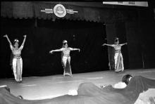 A dance performance in progress at Mardi Gras ‘83