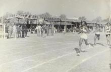 Students participate in a race at the 13th Inter IIT Sports Meet