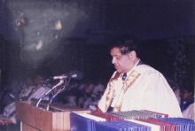 The Director, Mr. R. Natarajan addresses the audience at the 36th Convocation