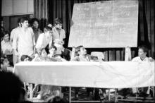 An event in progress at Mardi Gras, 1983