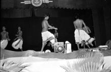 A dance performance in progress at Open Air Theatre in 1983