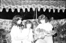 Students performing in an event during Mardi Gras (1983)