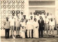 Sardar Ujjal Singh at the inauguration of Alakananda hostel, 1966