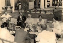 Refreshments at the Alakananda hostel inauguration, 1966