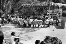 An outdoor event held in Shanti Kunj, Mardi Gras ‘83