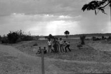 A photograph of a group of students taken on a picnic to Mahabalipuram