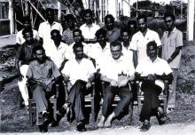 Turbomachines Lab: Lab staff with Prof. Narayanamurthi (Head of Department) and Prof. Dr. Petermenn (TU Braunschweig, Germany)