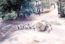 IIT campus: Transport of power cable