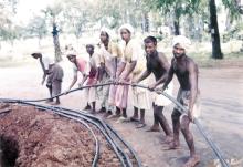 IIT campus: Laying of power cables