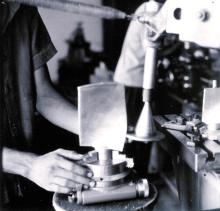 Turbomachines Lab: Fabrication of testbed parts here -  copy-milling of axial-flow blades