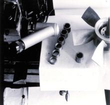 Turbomachines Lab: Fabrication of testbed parts here -  adjusting of axial-flow blades