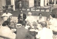 Tea at the Alakananda Hostel inauguration, 1966