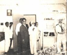 The Director shows distinguished guests the newly inaugurated Alakananda Hostel, 1966