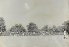 A hockey match in progress