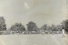 A hockey match in progress