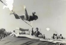 A high jump contest in progress