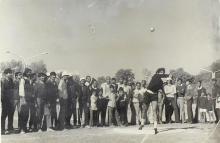Shot put competition at the 13th Inter IIT Sports Meet